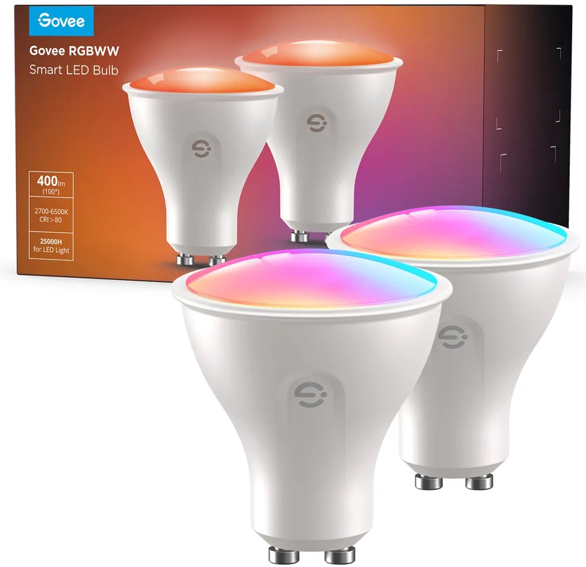 Govee GU10 Wifi&BLE RGBWW Bulb 400lm (2pack)