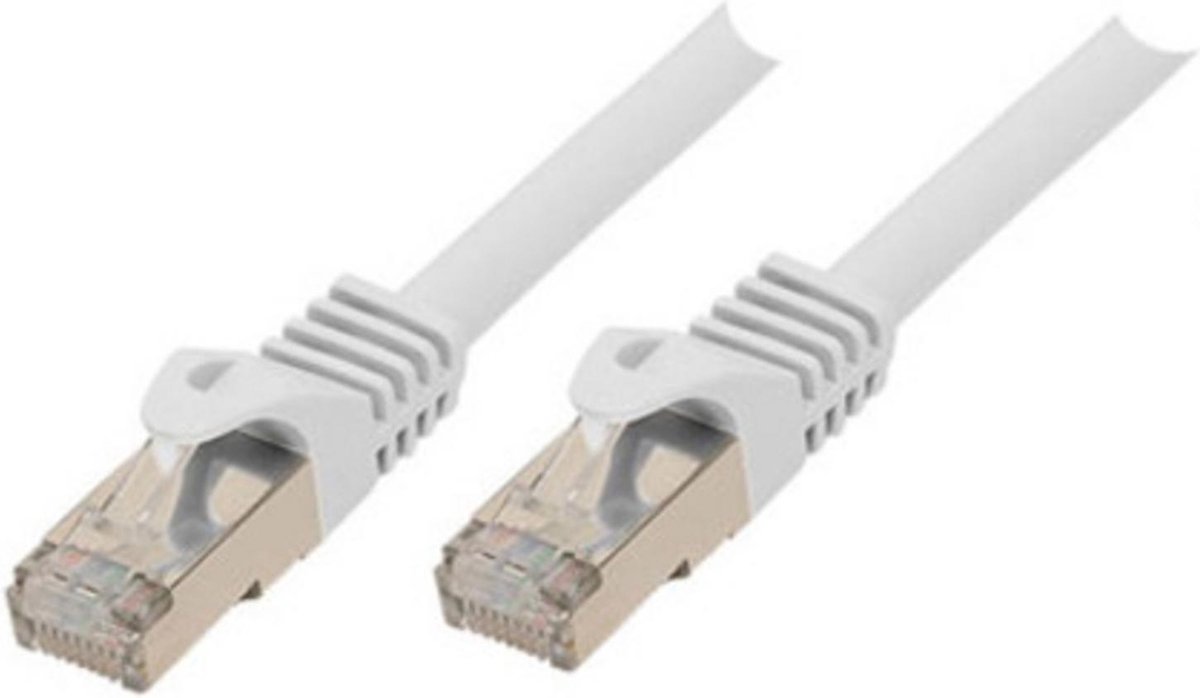 SCONN Shiverpeaks BASIC-S patch cable - 2 m - white - Vit - 2m
