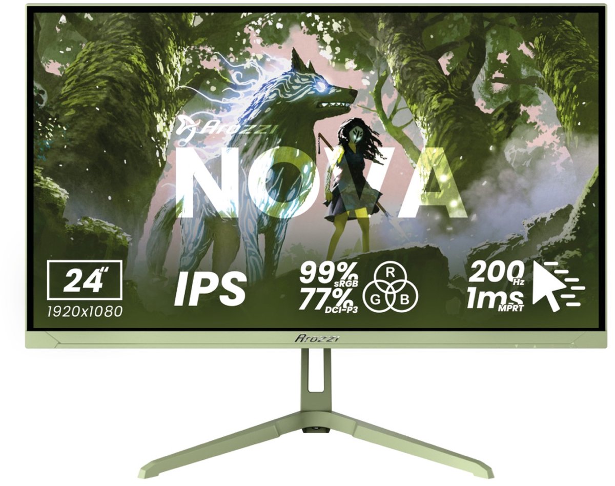Arozzi TFT Nova 24" IPS 200Hz waldgrün