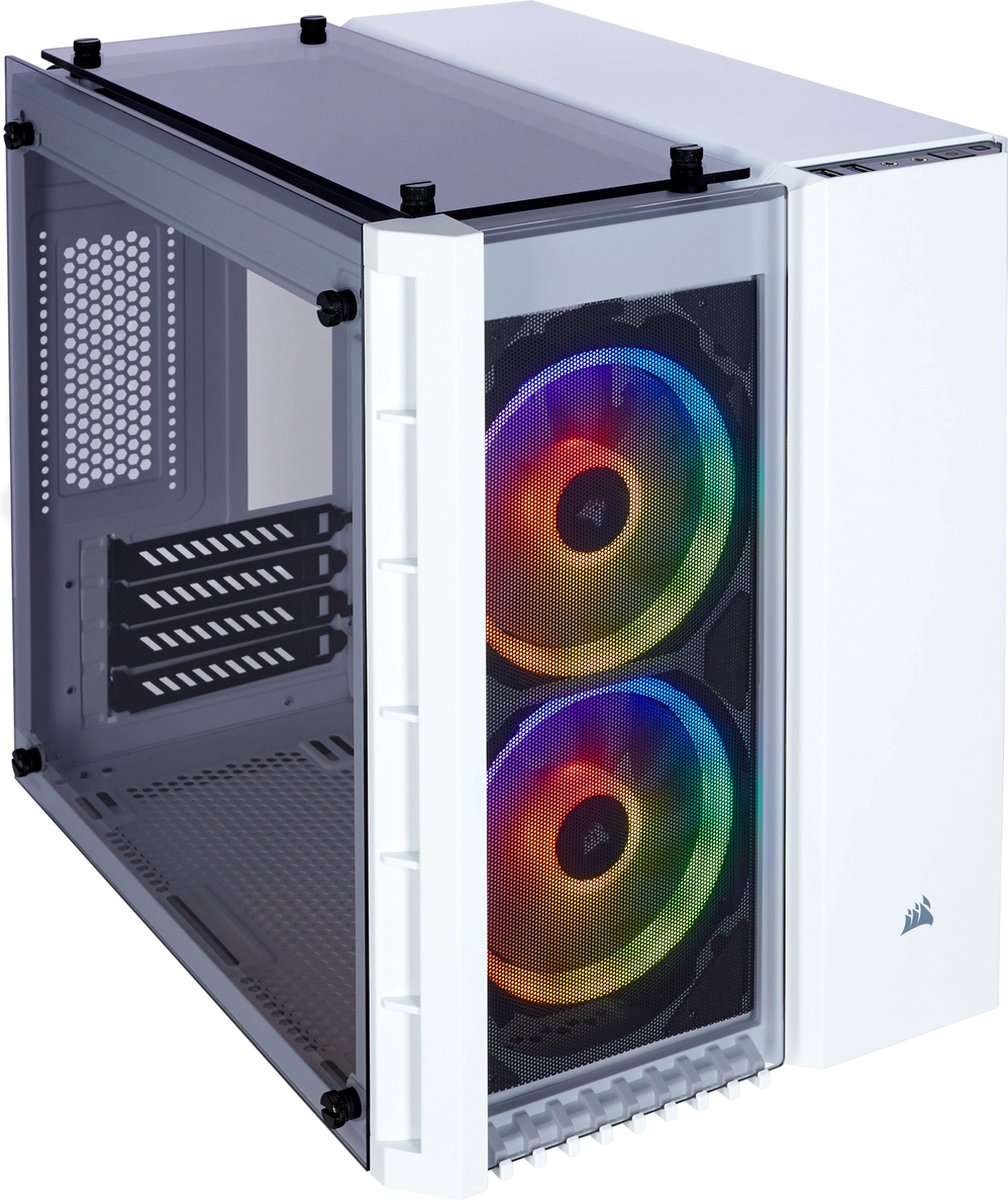 CORSAIR Geh Micro ATX Crystal 280X RGB White (Tempered Gla