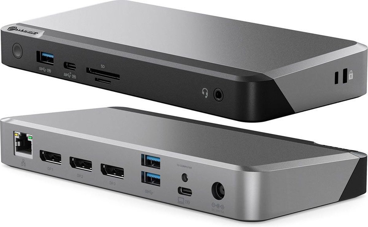 ALOGIC MX3 Kabelgebunden USB 3.2 Gen 1 (3.1 Gen 1) Type-C Schwarz, Grau