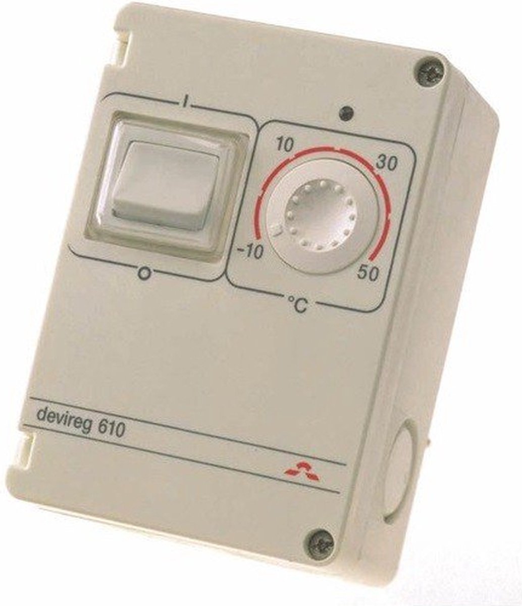 DEVI Thermostat Devireg 610 -10/+50 Grad a.P (IP 44) 140F1080