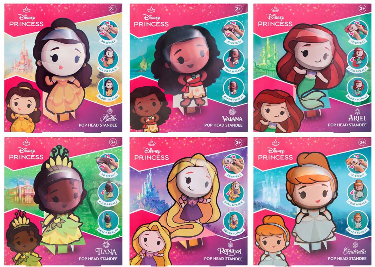 Canenco Fold your own Disney Princess 3D Cardboard Figure