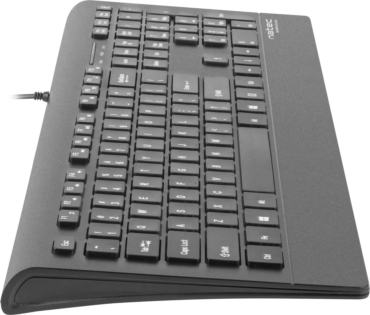Natec Barracuda - keyboard - US - black - Tangentbord - Engelska (US) - Svart