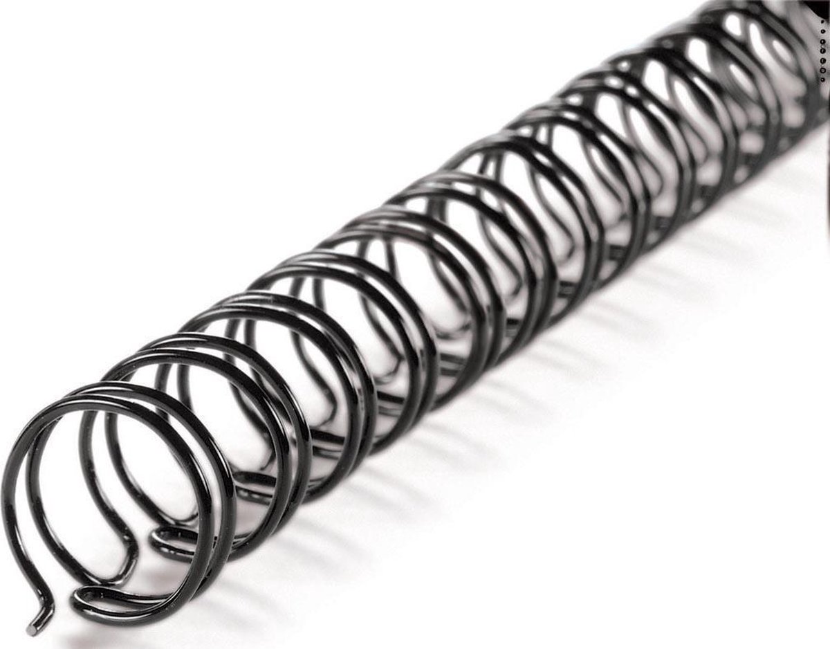 Gbc Metallspiral 3:1 No6 9.5mm A4 Svart 100st