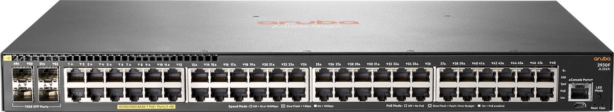 HPE Aruba 2930F 48G PoE+ 4SFP Swch