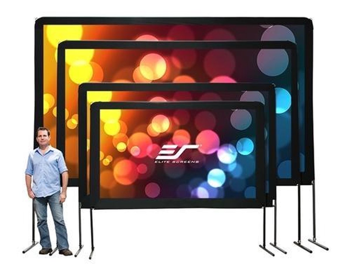 Elite Screens Outdoor 16:9 332*187cm Yard Master2 Dual silb.