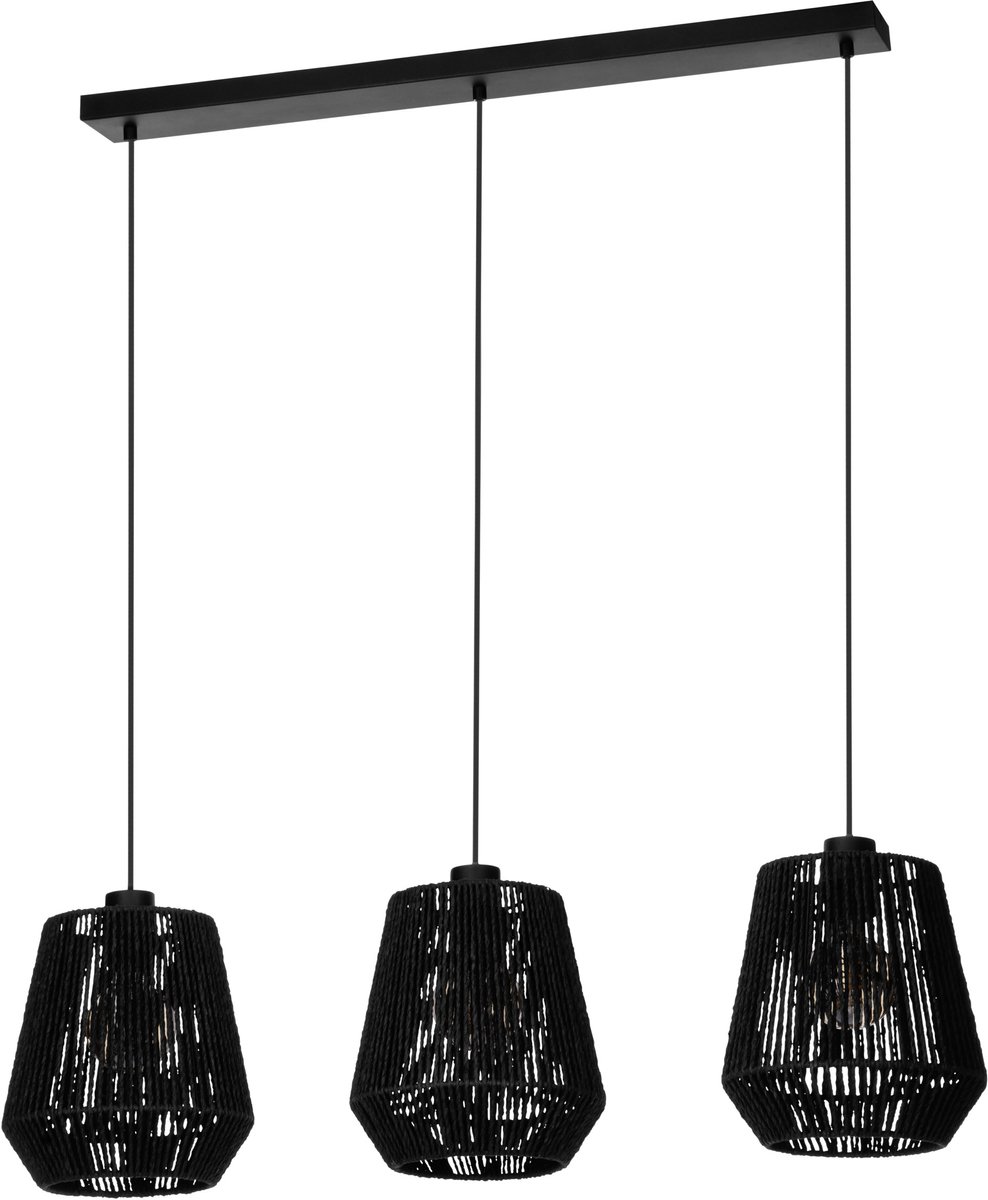 EGLO PERSLEY LÅNGBORD L920 3XE27 SVART FSC