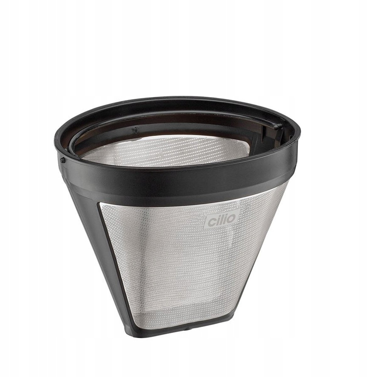 Cilio Kaffefilterstorlek 4 i stål återanvändbar 12,5cm