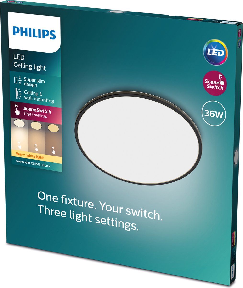 Philips Superslim CL550 SS RD 36W 27K B WV 06