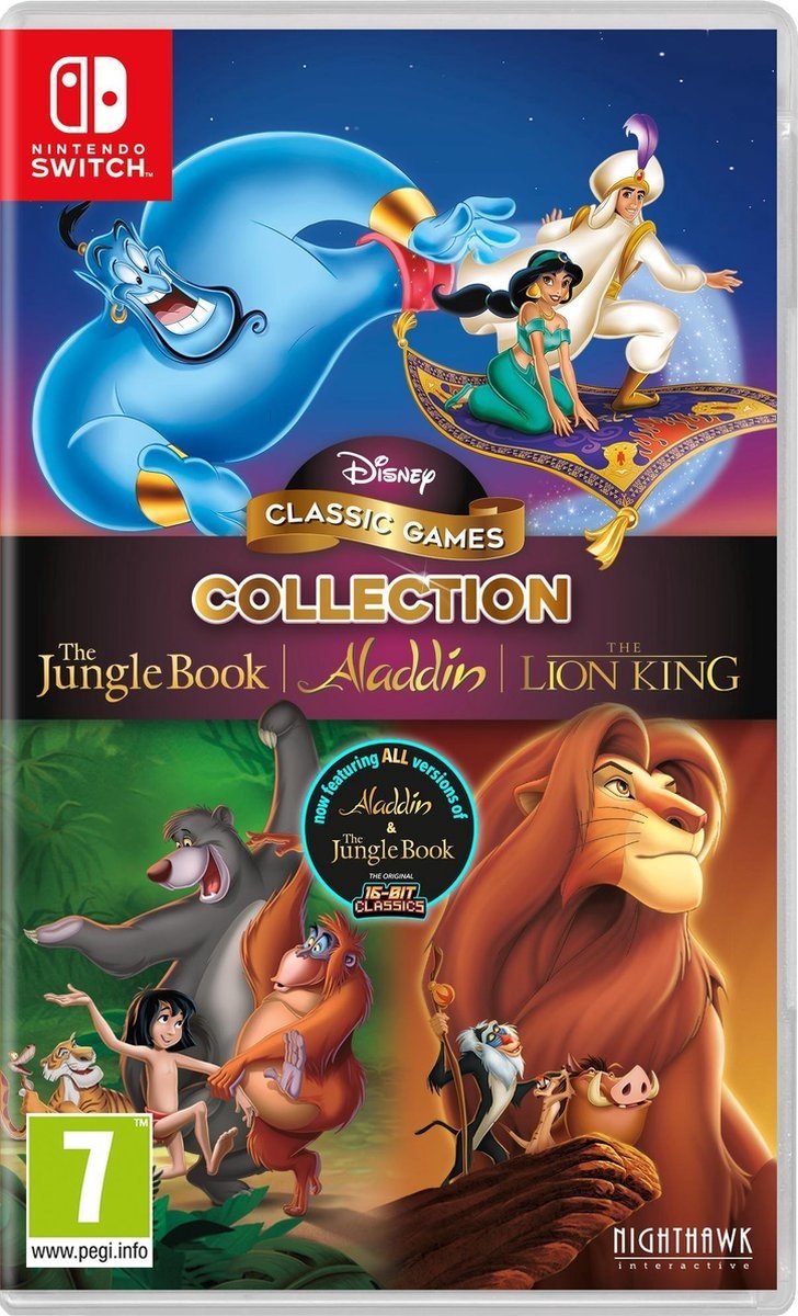 Disney Classic Games: The Jungle Book Aladdin & The Lion King - Nintendo Switch - Plattformsspelare