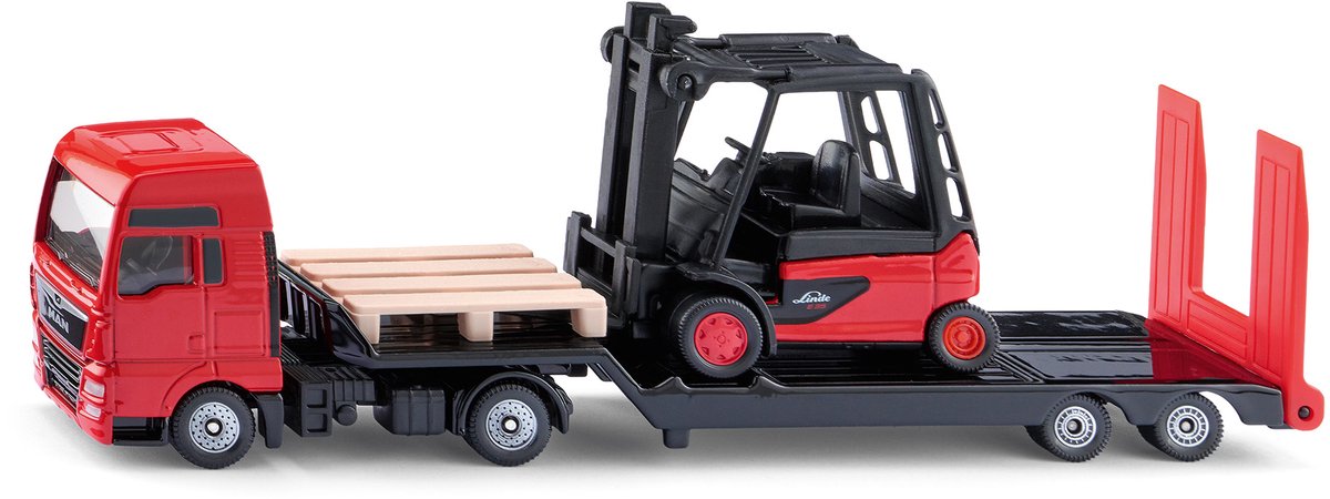 SIKU Siku MAN lastbil med Linde gaffeltruck