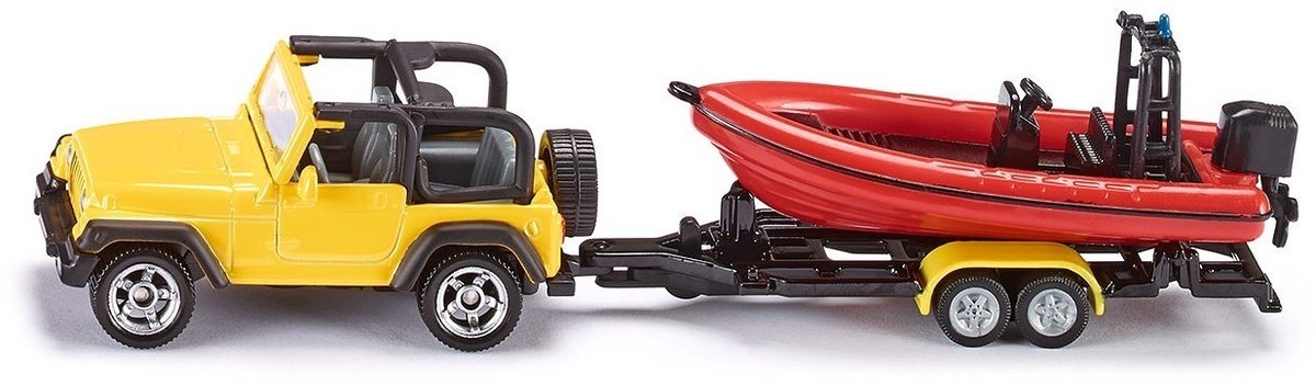 SIKU Jeep With Boat