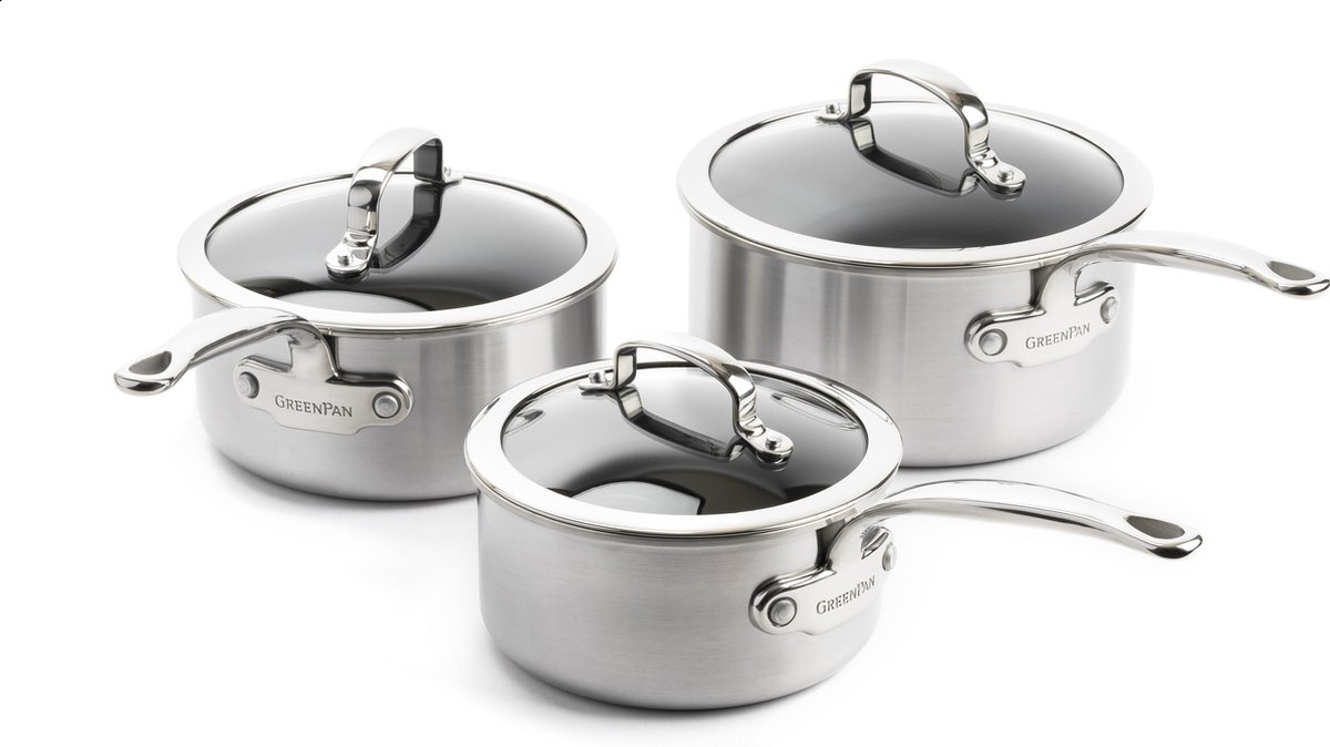 GreenPan Premiere saucepan set - 6 items