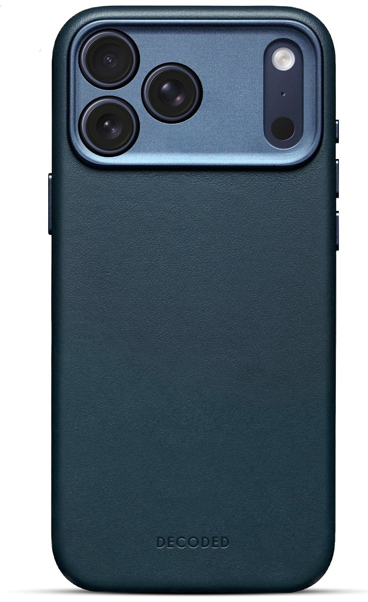Decoded - Leather Backcover for iPhone 17 Pro Max - Navy Shadow