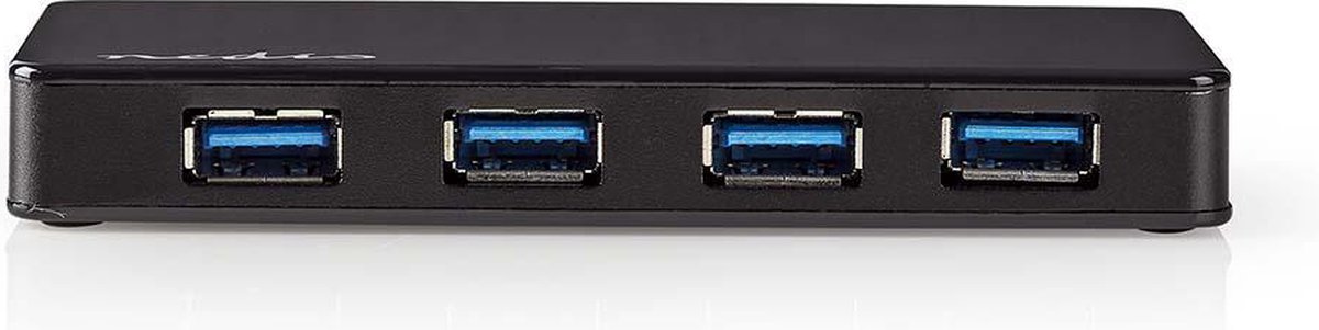 Nedis UHUBU3420BK - hub - 4 ports USB Hub - USB 3.2 - 4 porte - Svart