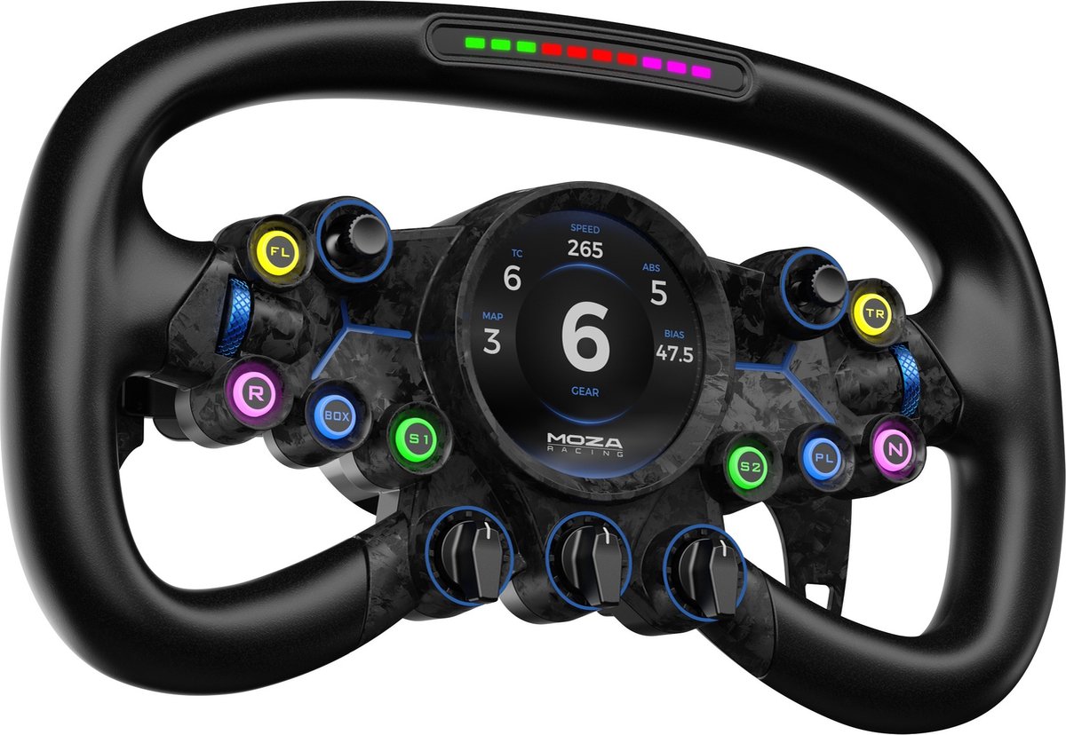 Moza Racing Vision Gs Steering Wheel Svart