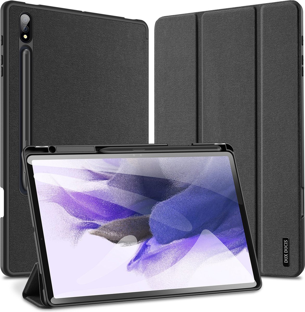 Dux Ducis Domo Flip Case with Smart Sleep for Samsung Galaxy Tab S9 - Black