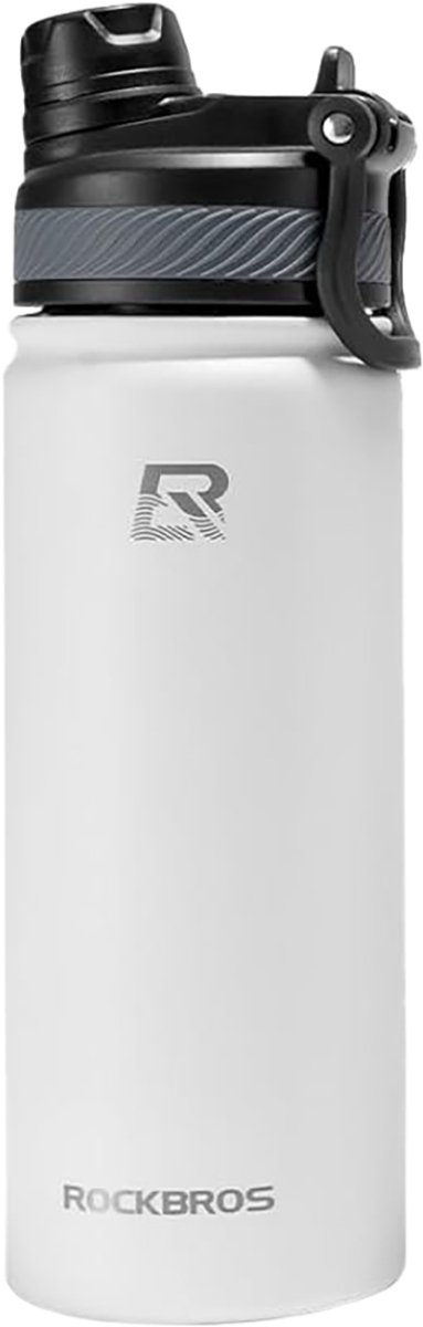 Rockbros 35210029005 thermal bicycle bottle for drinks 550 ml - white