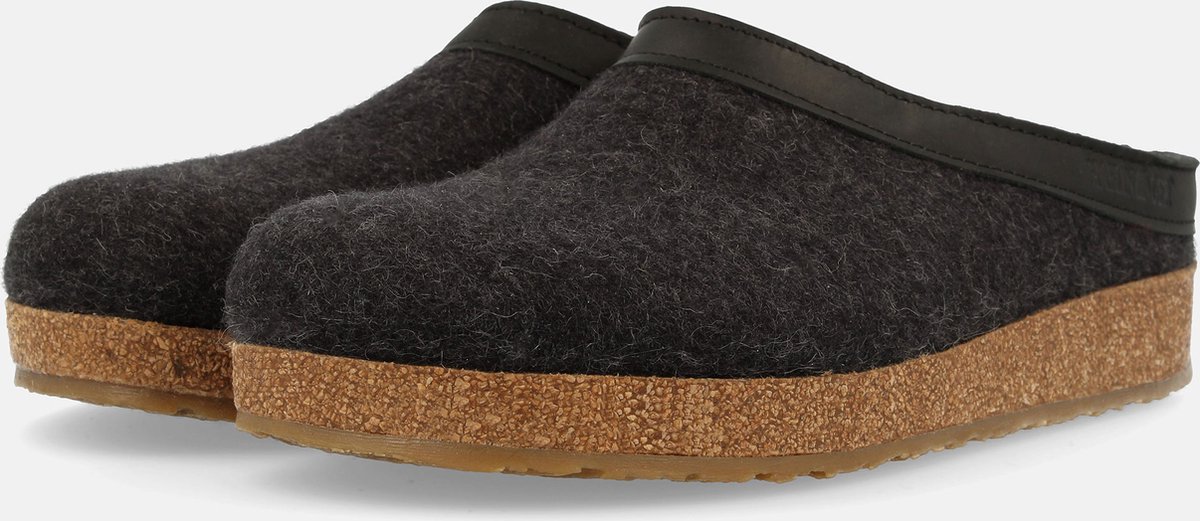 Clogs Haflinger Torben Wollfilz Graphit Unisex 41