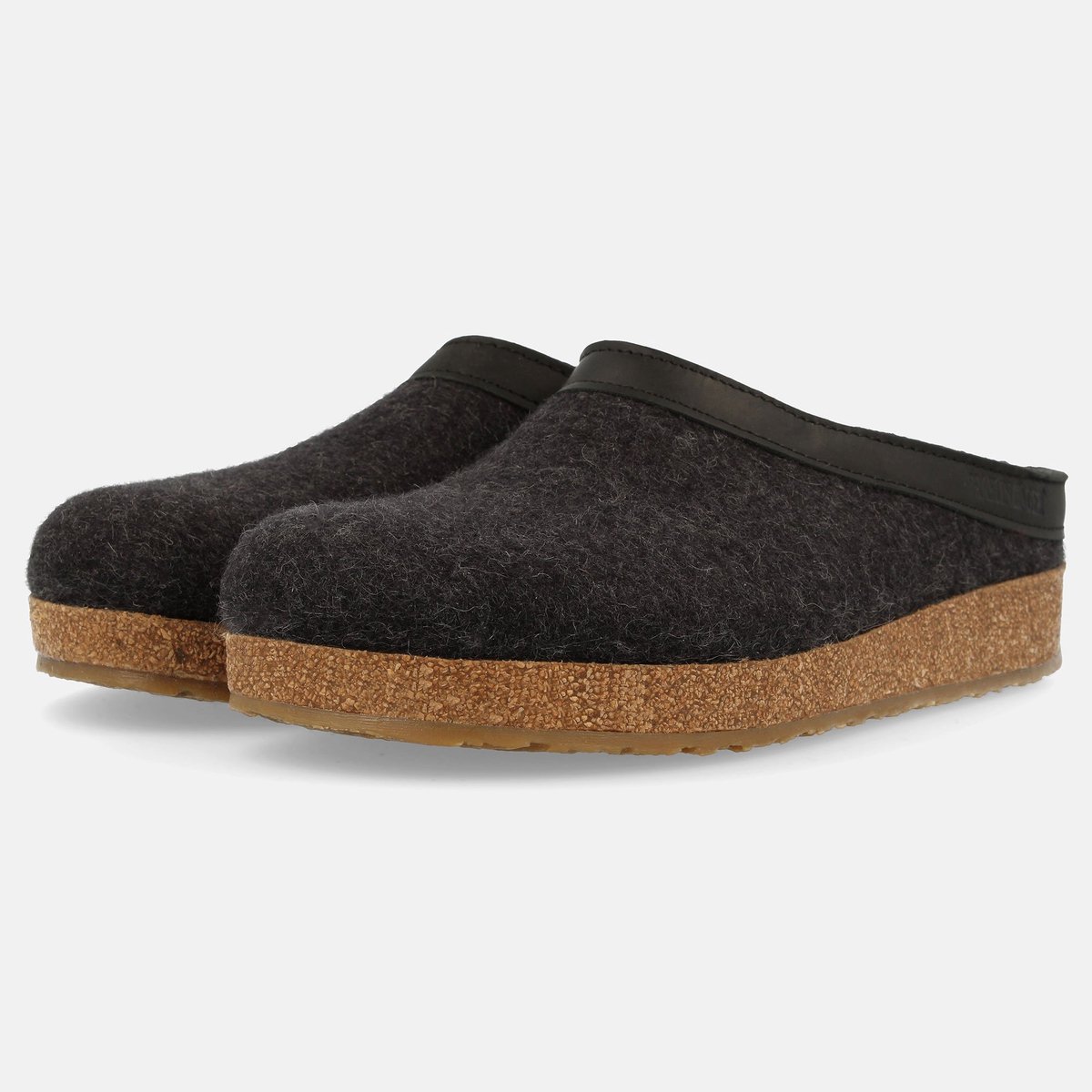 Clogs Haflinger Torben Wollfilz Graphit Unisex 44
