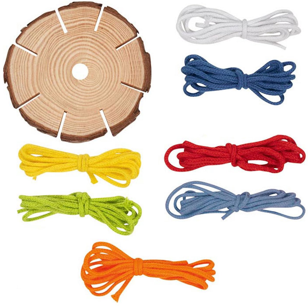 Goki Wooden Braid Disc Bracelets Making Craft Kit