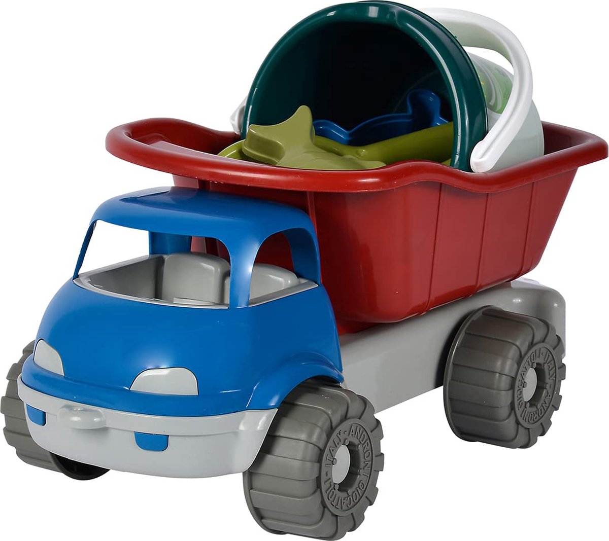 Androni Bucket set with Dump Truck Recycled Plastic 6 pcs