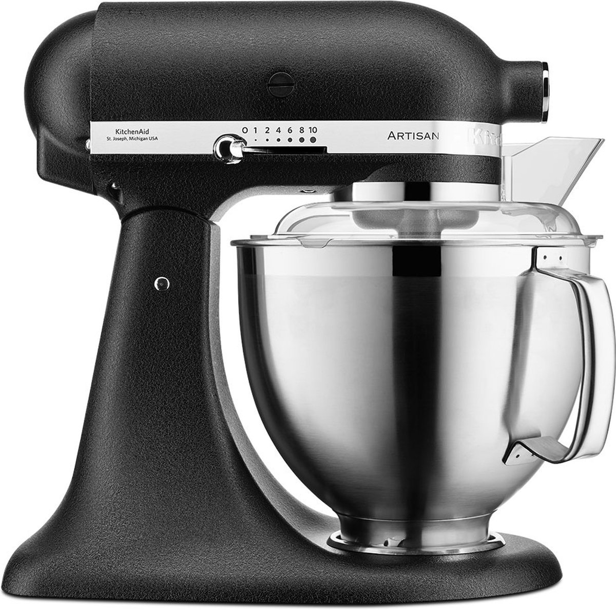 KitchenAid Köksmaskin Artisan Premium 5KSM185PSEBK - kitchen machine - 300 W - cast iron black