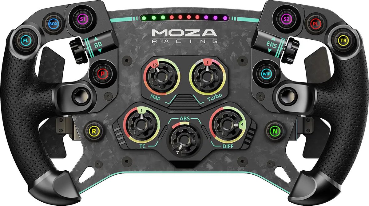 Moza Racing GS V2P Microfiber Leather GT steering wheel - Wired Wheel - PC