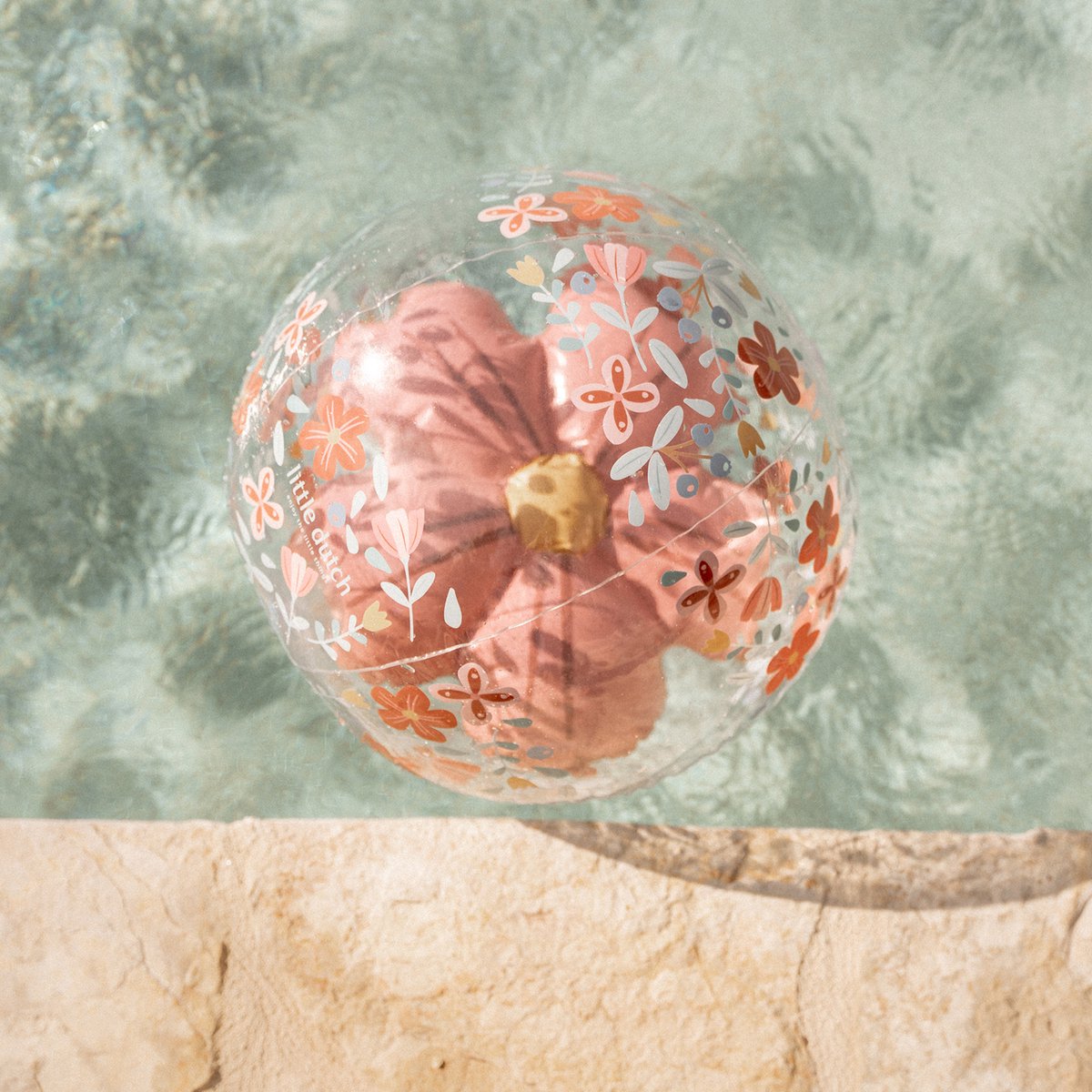 Little Dutch Pink Flowers Beach Ball 3D Figure 35cm
