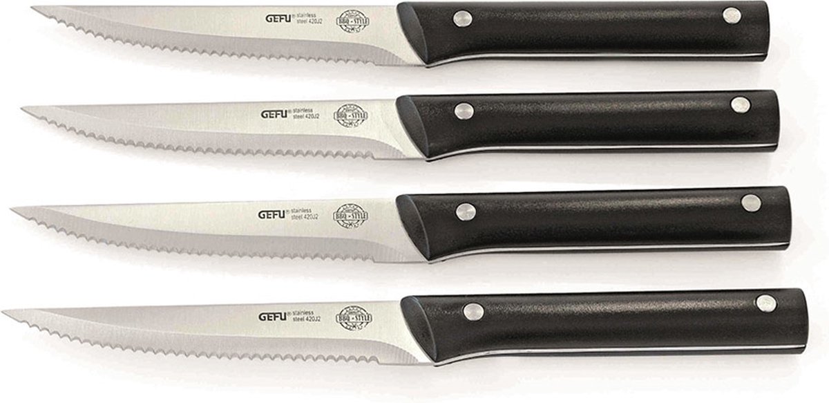 GEFU Grillknivar för stek, BBQ, 4 st.