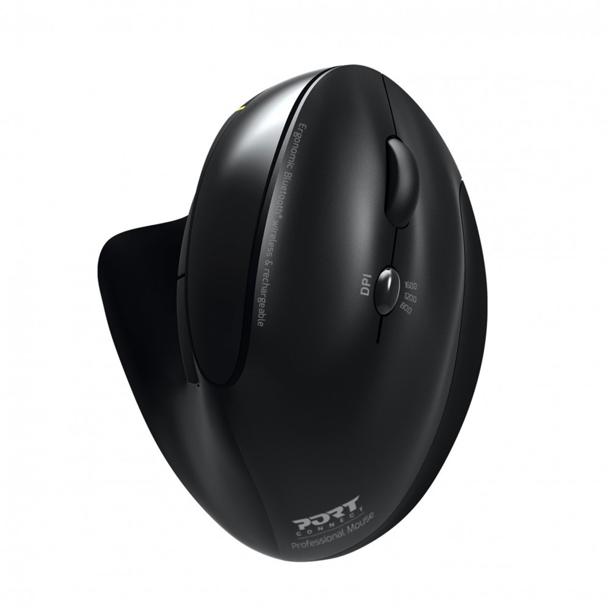 PORT Designs PORT Connect Professional - Vertical mouse - Optic - 5 knappar - Svart
