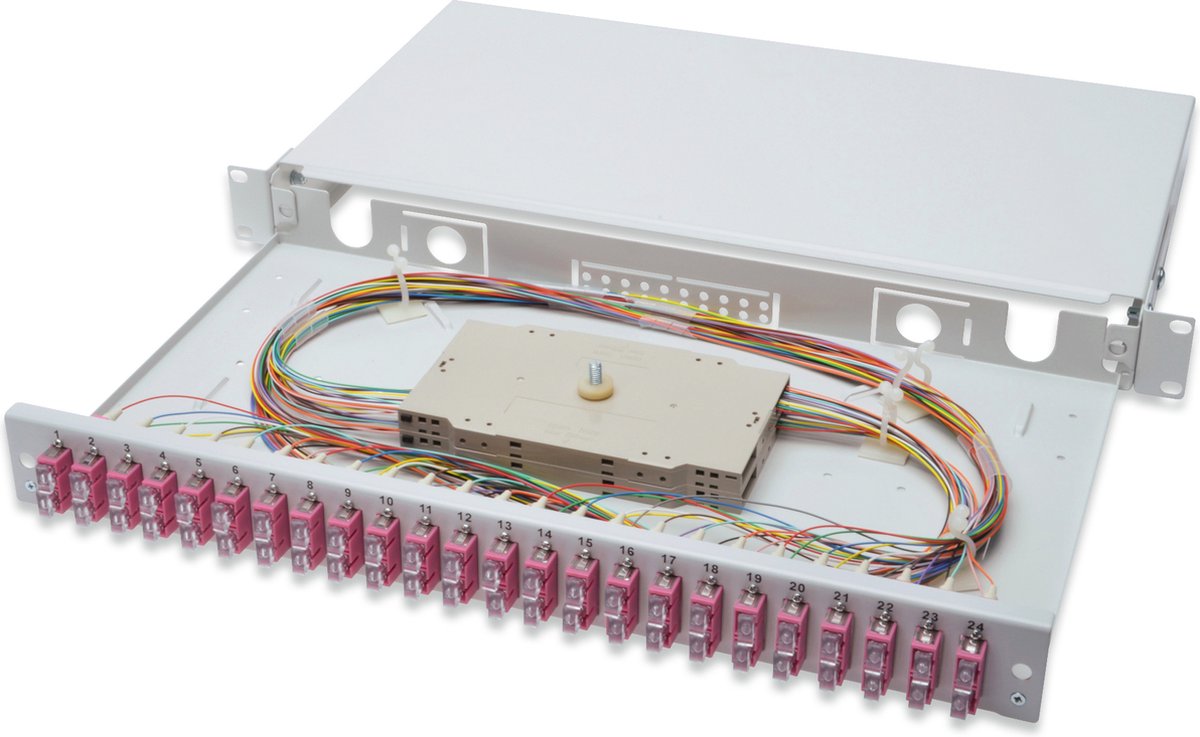 DIGITUS DN-96322-4 - fibre-optic splice box - 1U - 19"