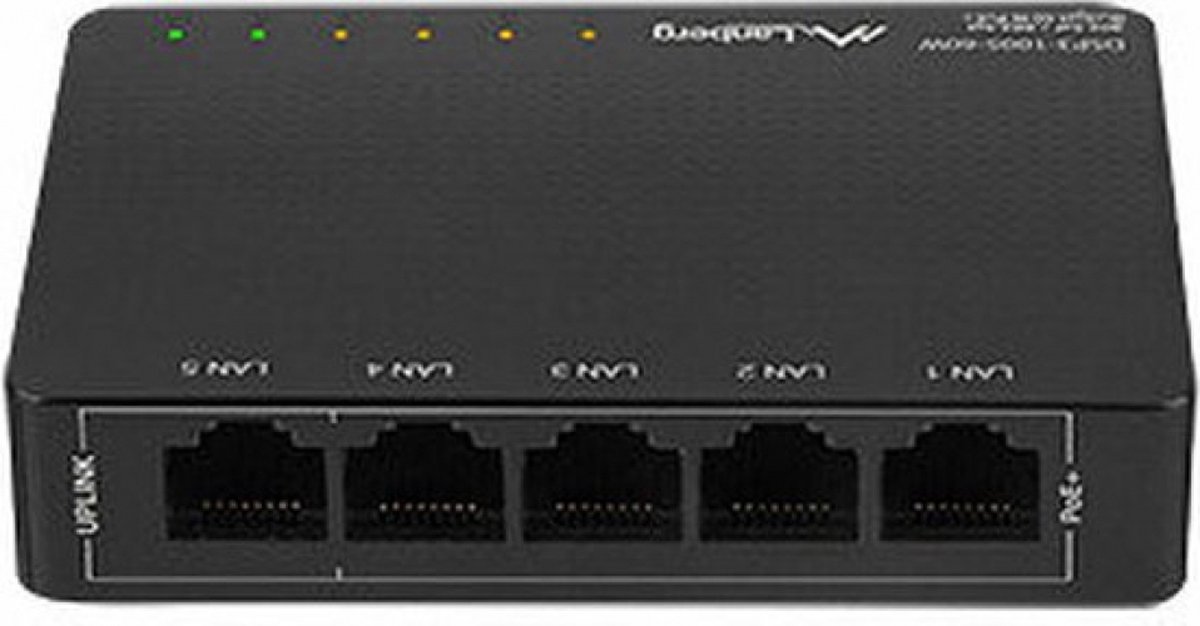 Lanberg DSP3-1005 - switch - 5 ports - unmanaged
