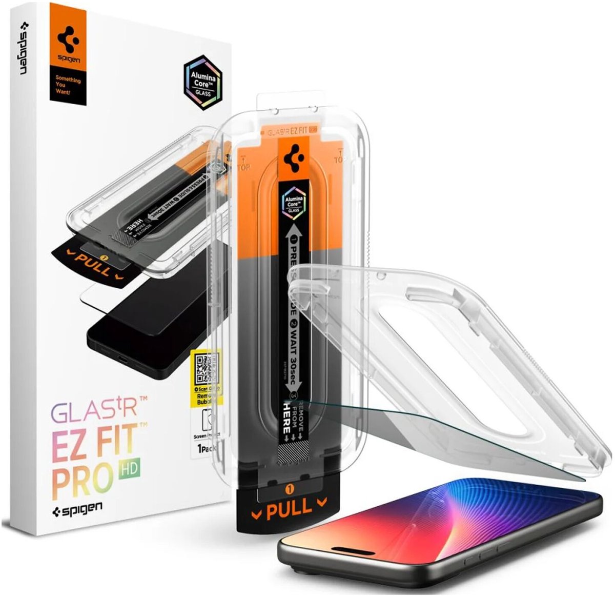 Spigen Glass tR EZ Fit Pro HD (Privacy) 1 Pack - transparency - iPhone 17 Pro Max/16 Pro Max