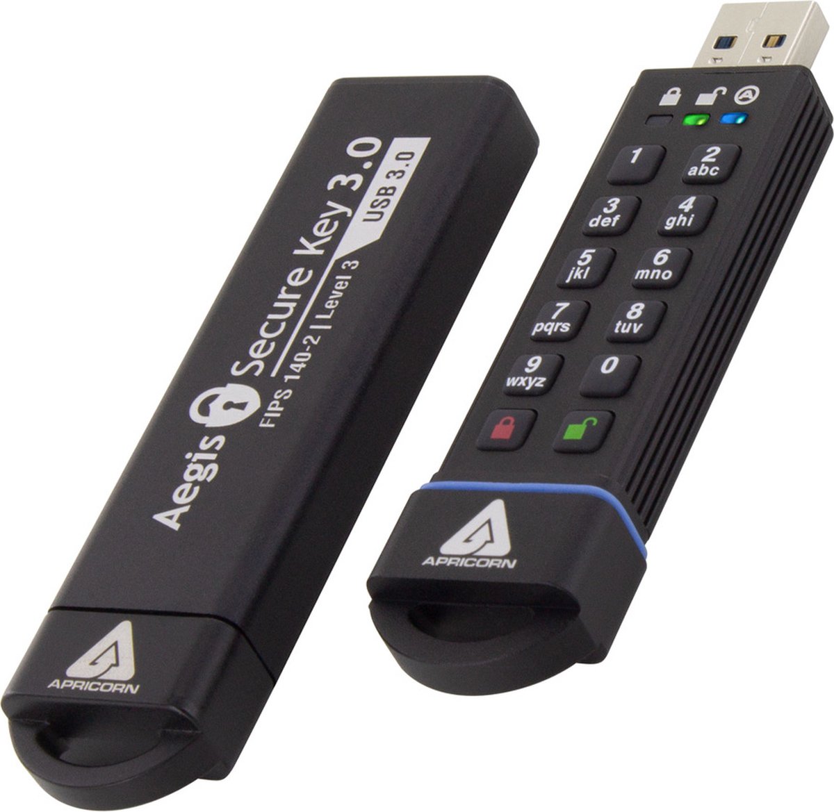 Apricorn Aegis Secure Key 3.0 1000gb Usb-a Svart