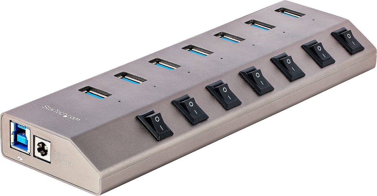 StarTech.com 5G7AIBS-USB-HUB-EU USB Hub - USB 3.2 - 7 porte - Grey
