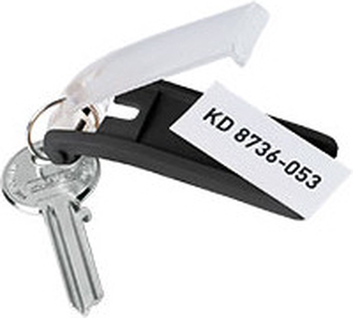 Durable Nøglering 195701 Key Clip - 1957 Sort 6 stk