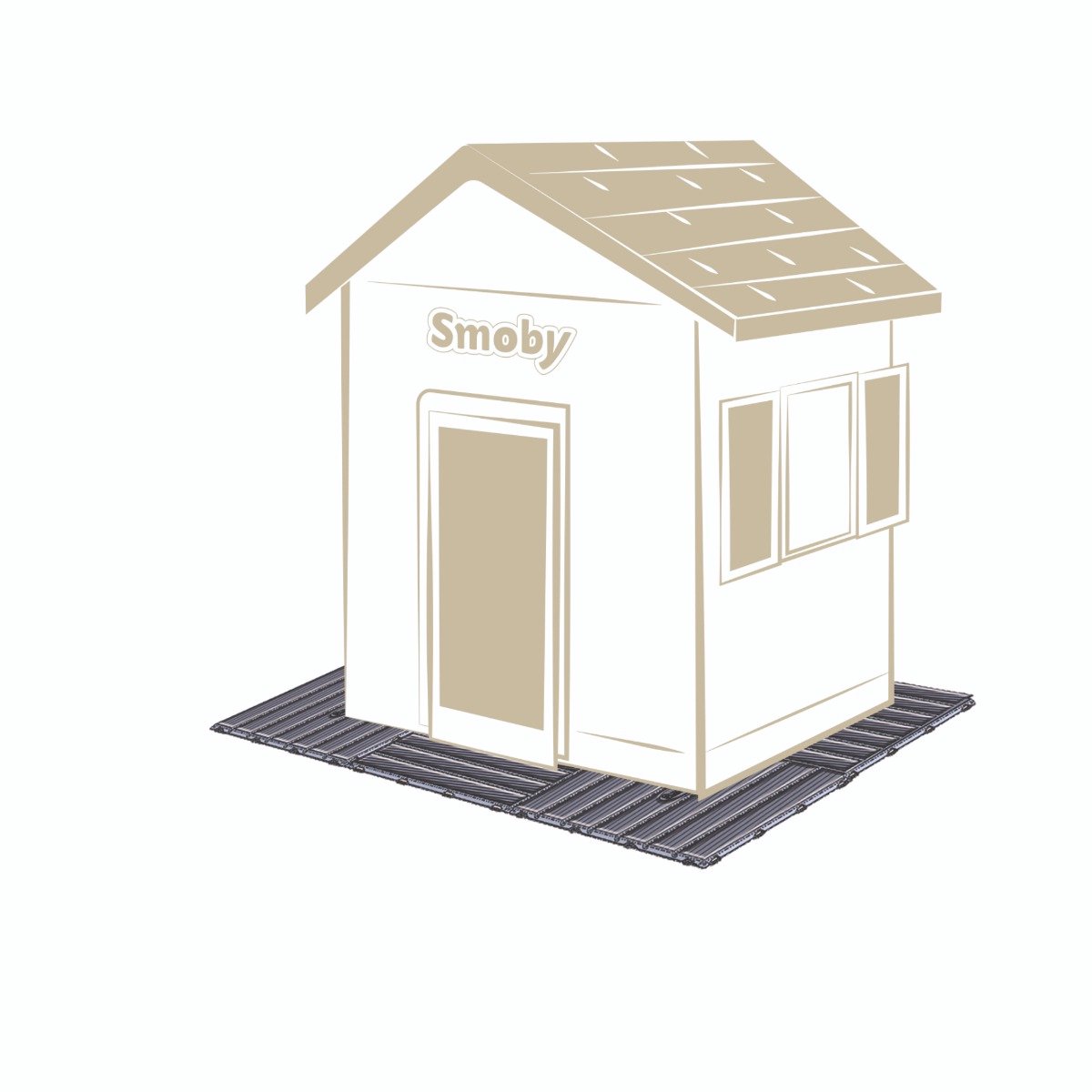 Smoby S.Life set med 6 plattor 45 x 45 cm