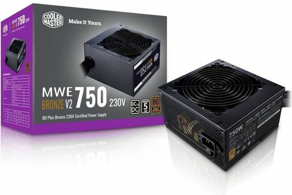 Cooler Master MWE 750 Bronze 230V V2 Alimentatore per PC 750 W ATX 80PLUS® Bronze