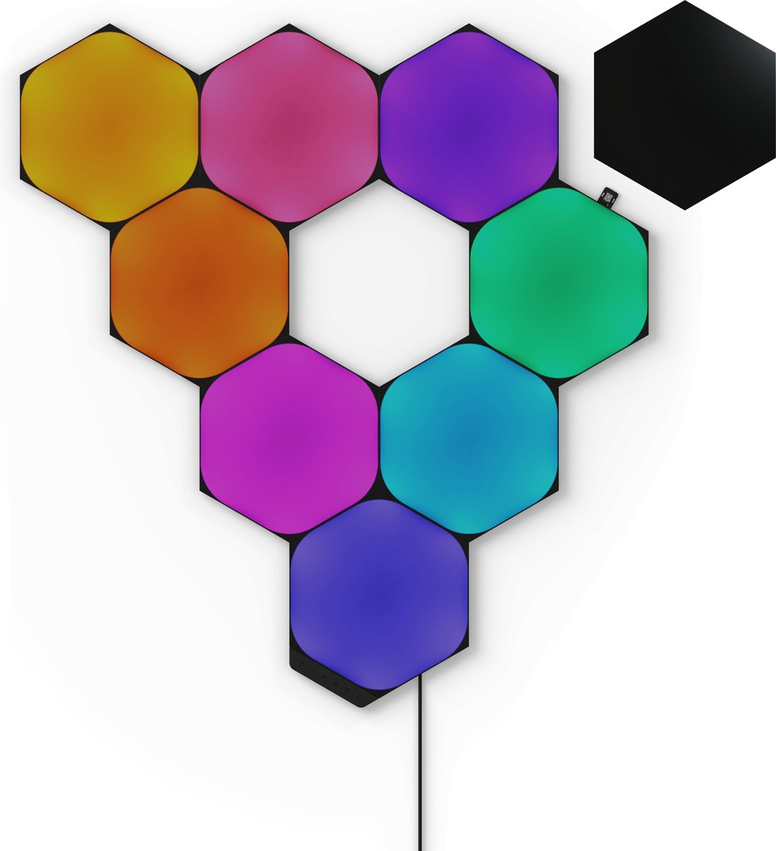 Nanoleaf Hexagons Ultra Black Edition Starter Kit (9 Panels)
