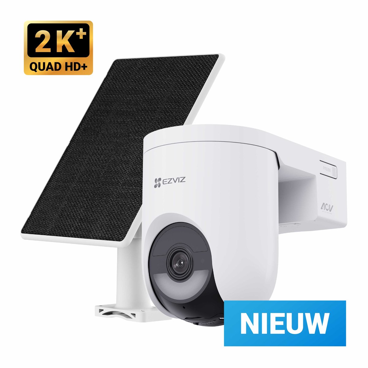 Caméra extérieure IP Ezviz HB8 Lite avec panneau solaire 5W (Blanc) #DEFAULT