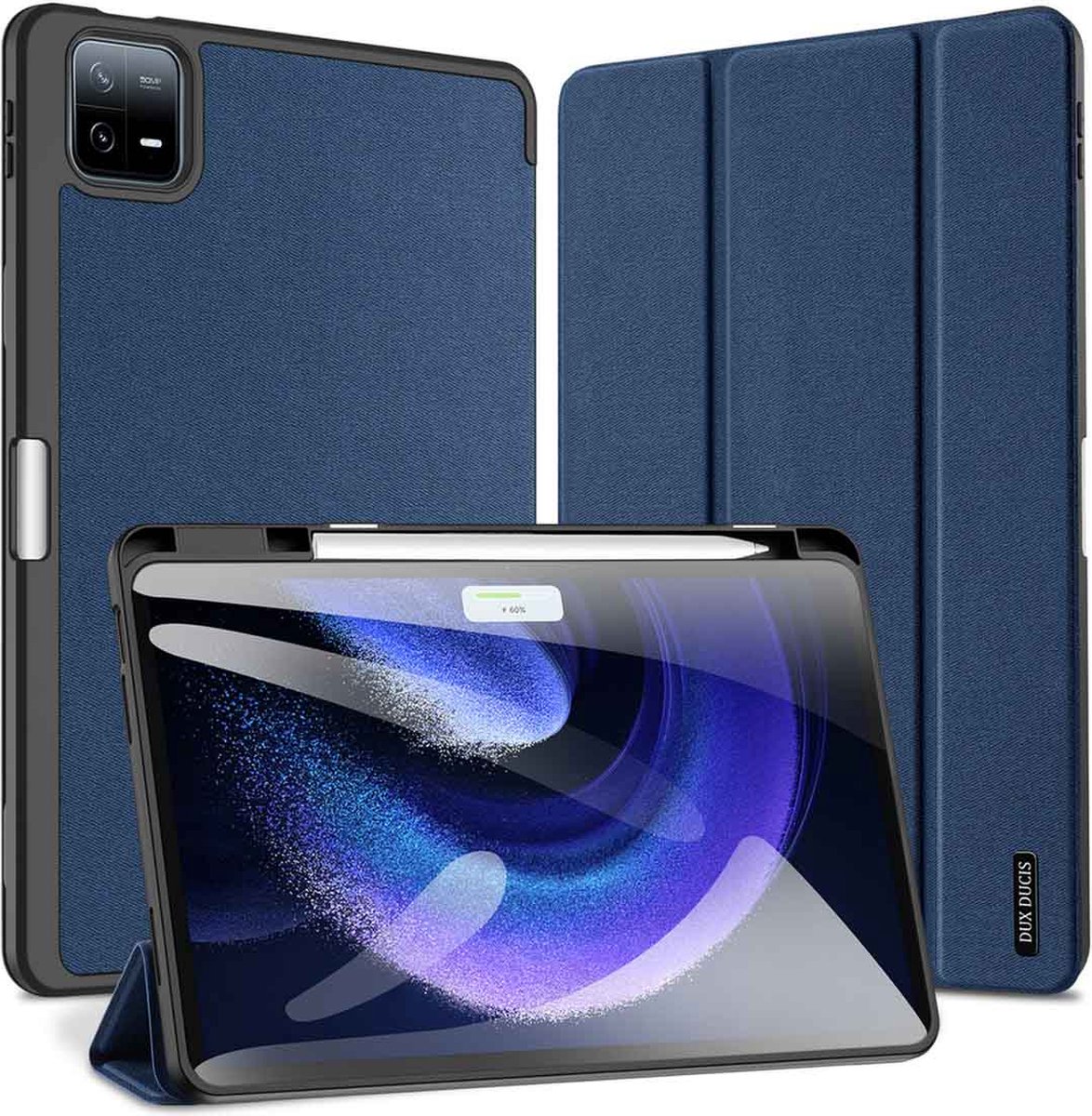 Dux Ducis Domo Flip Case and Smart Sleep for Xiaomi Pad 6 / 6 Pro - Blue