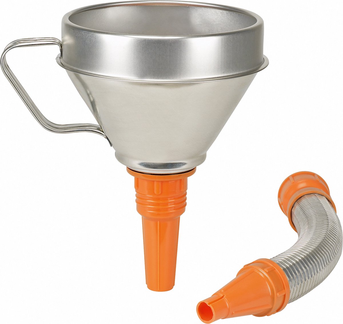 Pressol Kombitrichter Stahlblech verz. mit flexiblem Auslauf 02645 Tratt 1.3 l 160 mm
