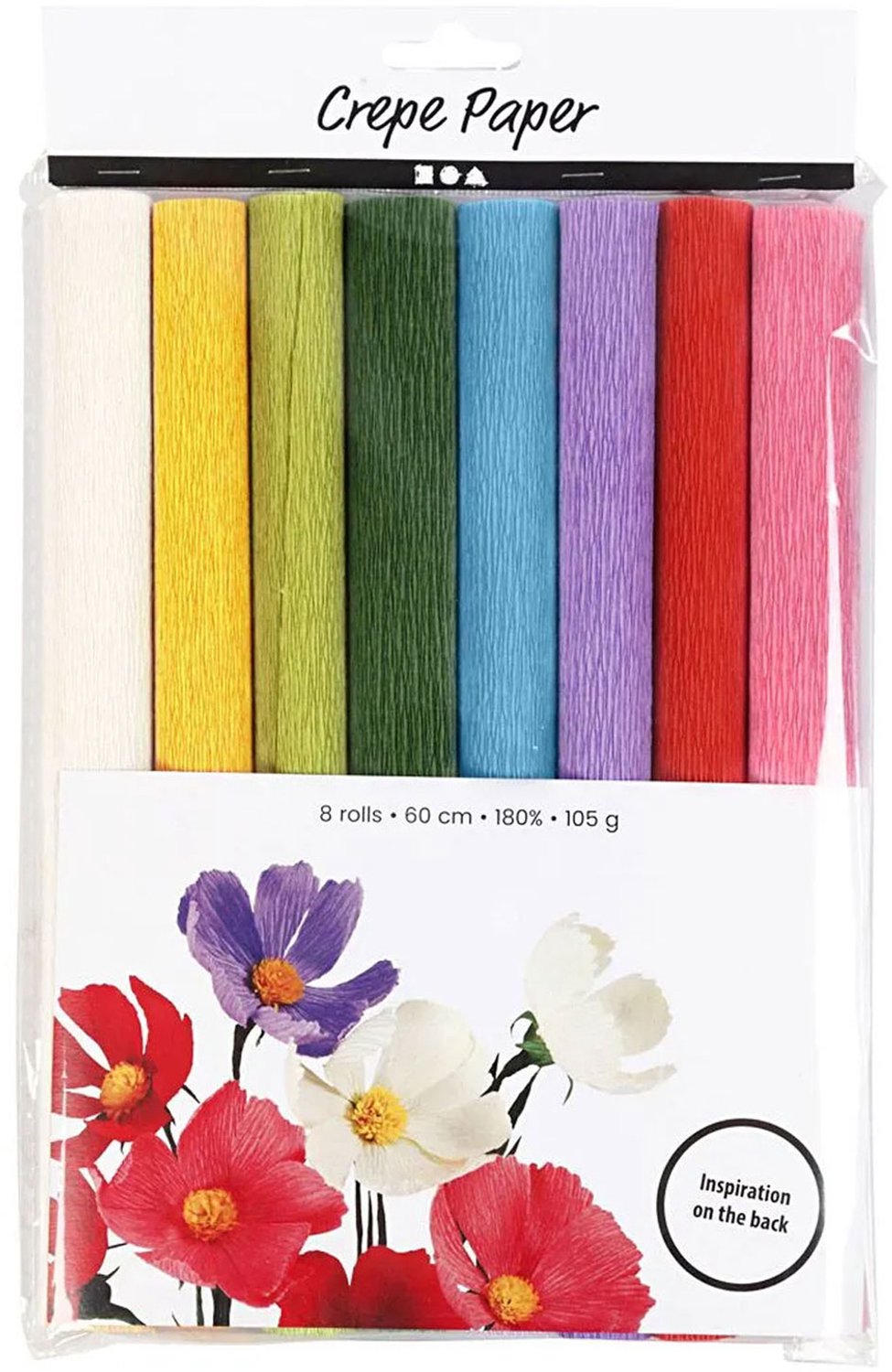 Creativ Company Crepe Paper Standard Colors 8 Sheets