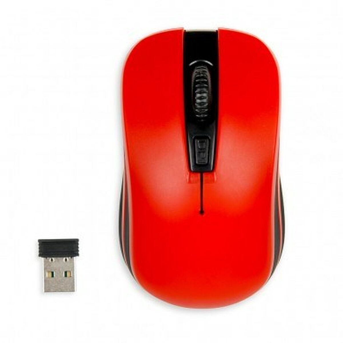 iBOX LORIINI RED - mouse - 2.4 GHz - black red - Mouse - Optic - 3 knappar - Röd
