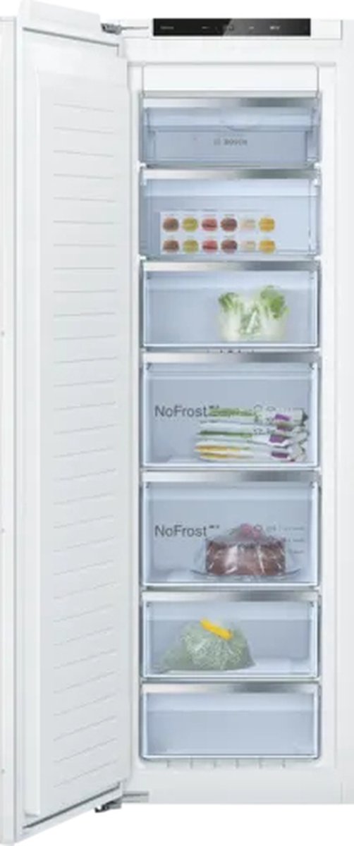 Bosch Serie 6 GIN81ACE0 | Congelador vertical Integrado | 212 L E | Blanco