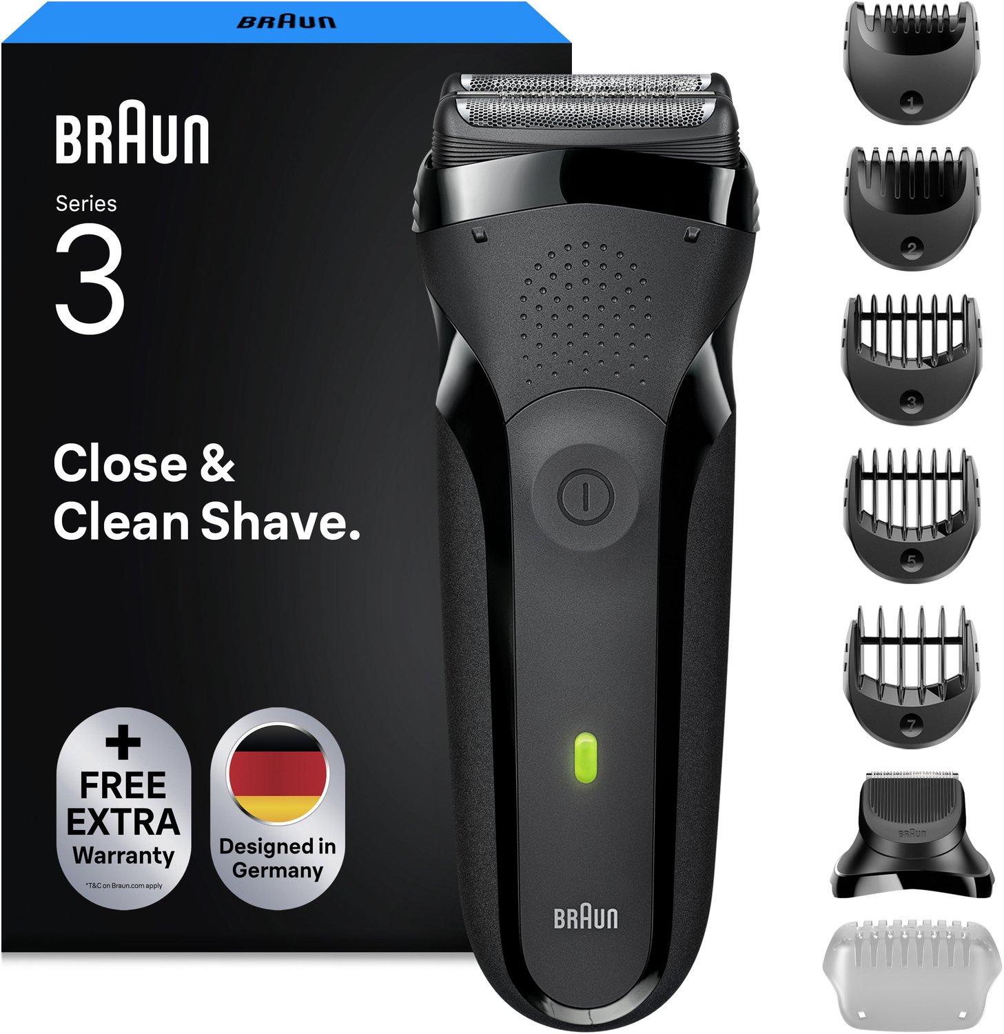 AFEITADORA BRAUN 300BT SERIE 3 BLACK-25