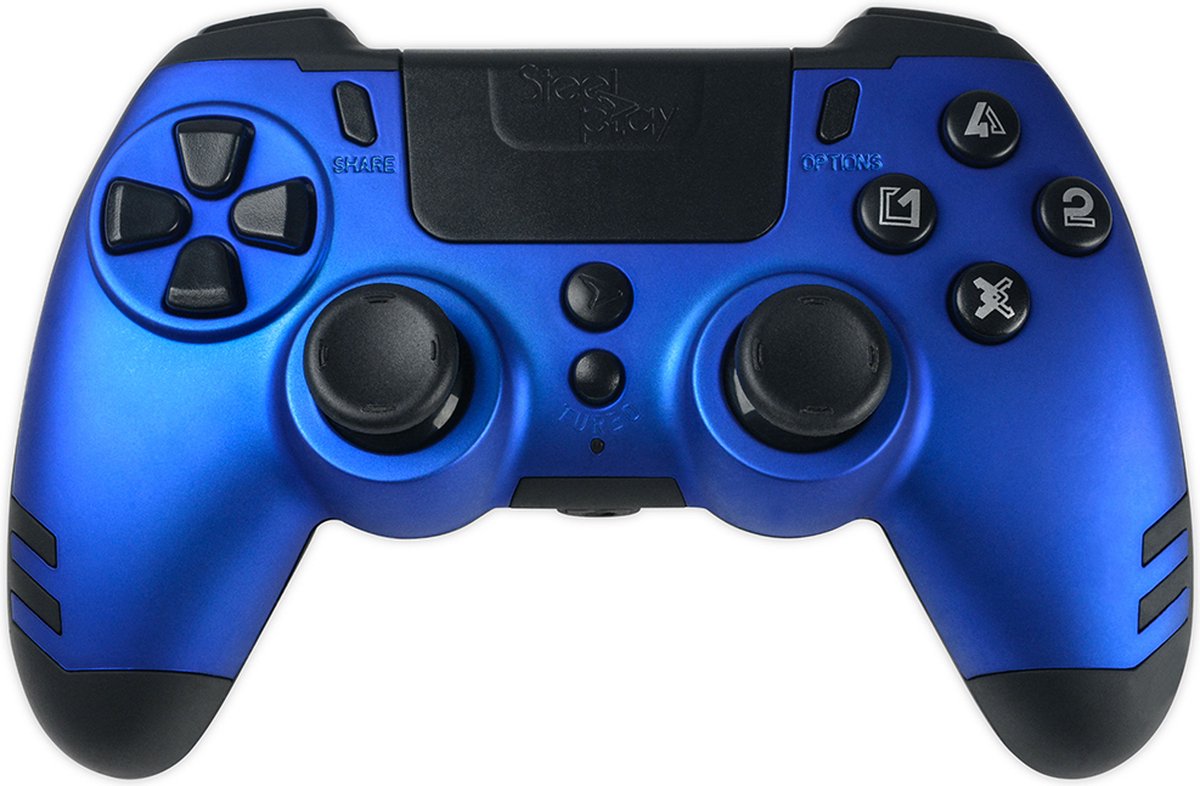 Steelplay Slim Pack Wireless Controller - Blue - Wireless Controller - Sony PlayStation 4