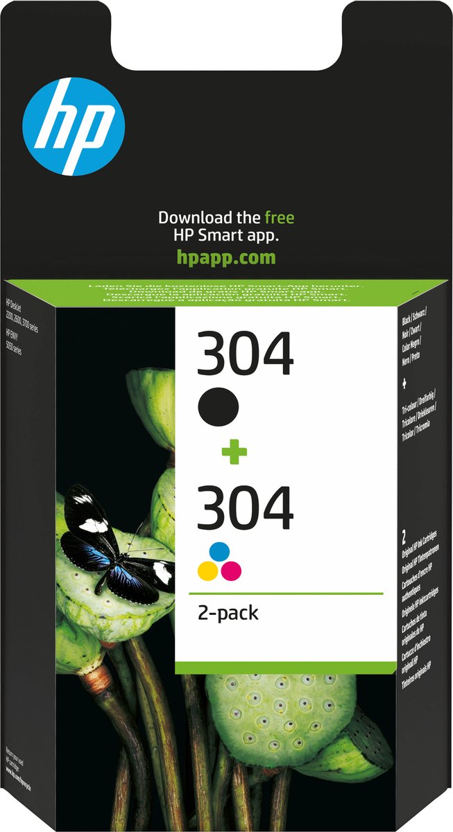 HP 304 / 3JB05AE 2-Pack Black and Color Ink